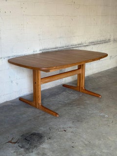 Skovby Extendable Dining Table with 1 Leaf Danish Mid-Century Modern 1960s