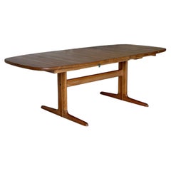 Skovby Extendable Dining Table with 1 Leaf Danish Mid-Century Modern 1960s