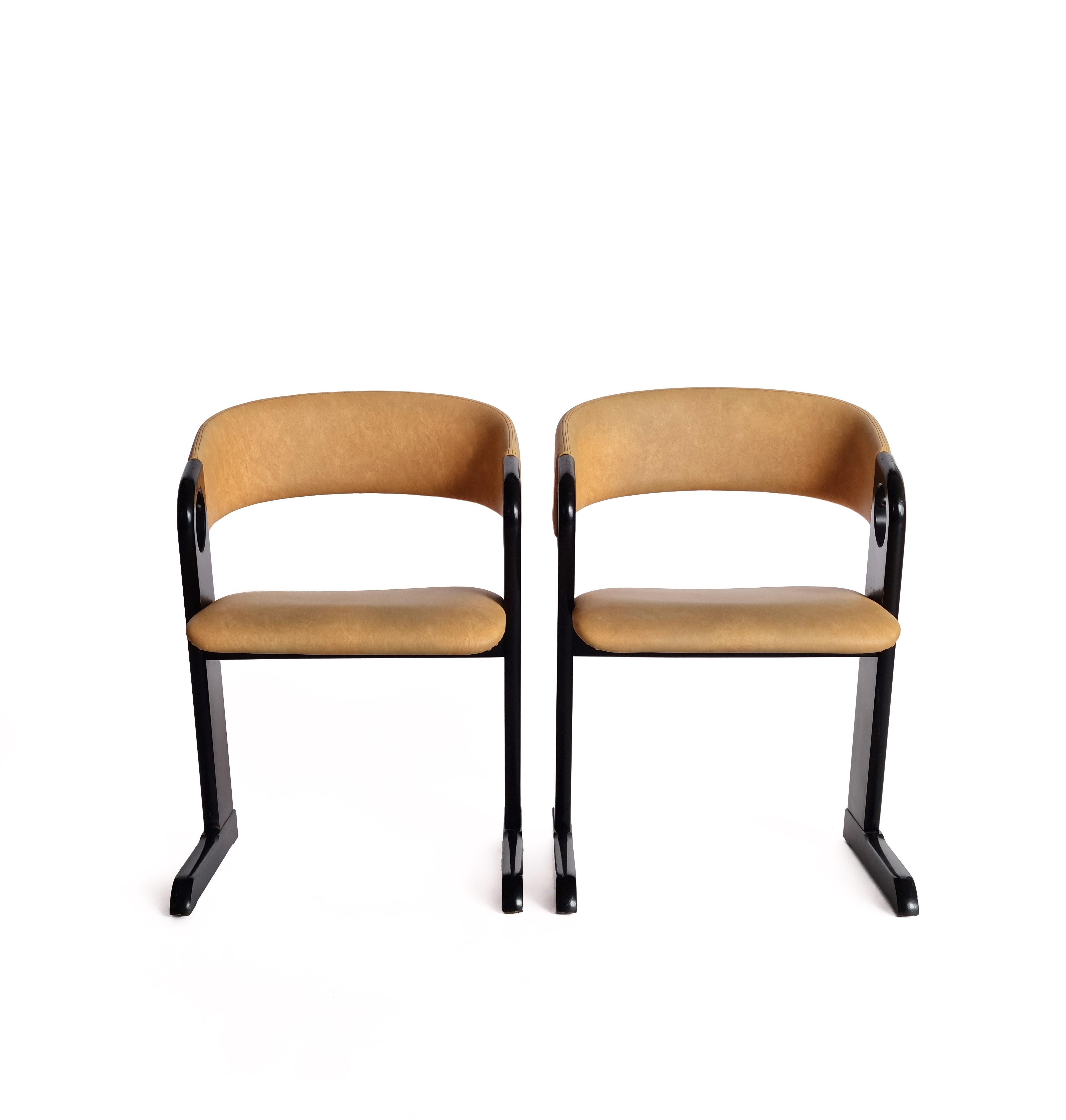 Danish Skovby Møbelfabrik dining chairs (set of 5), 1980s For Sale