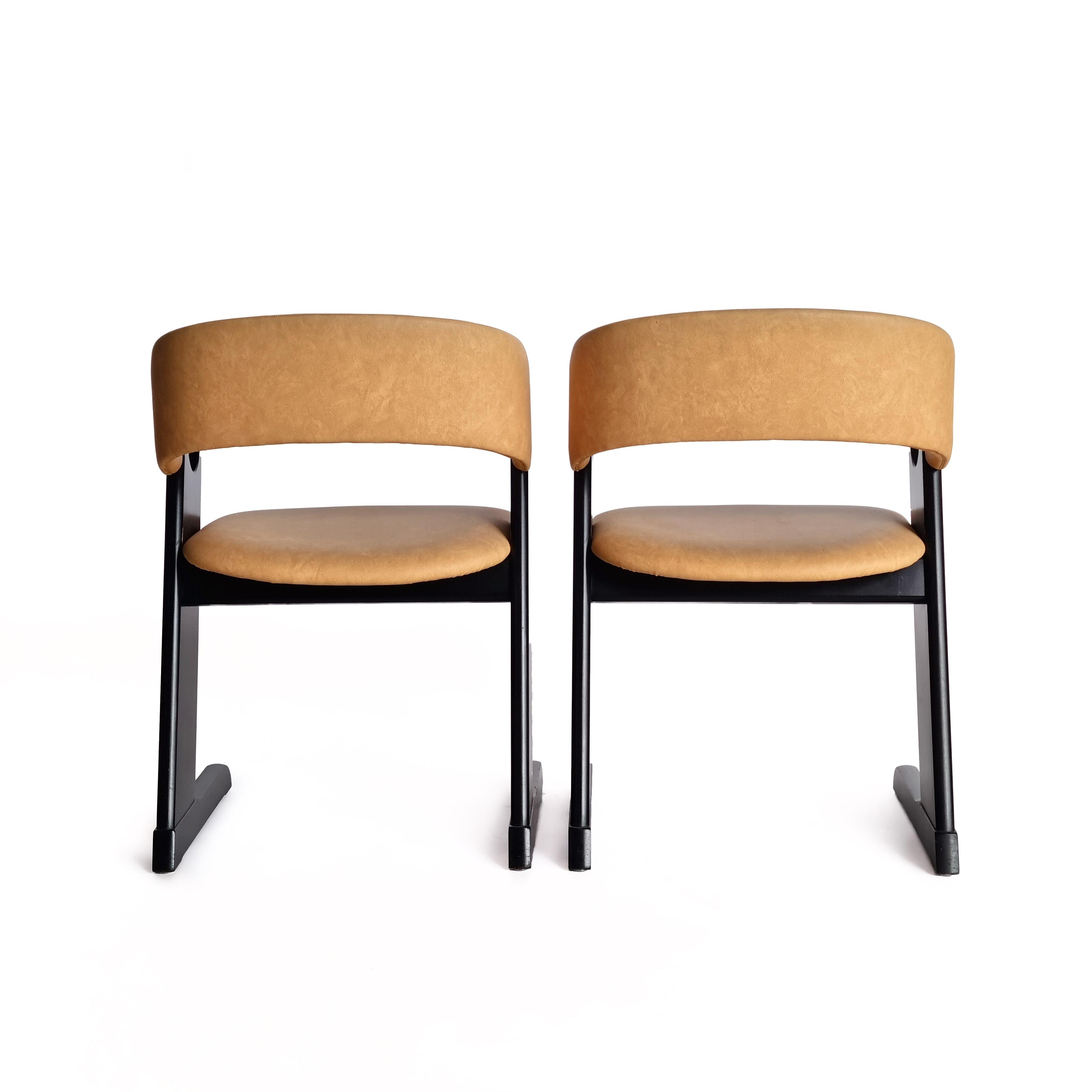 Late 20th Century Skovby Møbelfabrik dining chairs (set of 5), 1980s For Sale