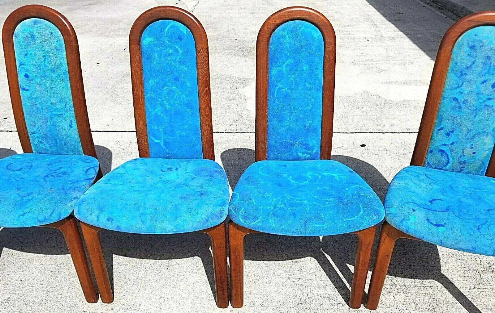 Mid-Century Modern Skovby Møbelfabrik Solid Teak Dining Chairs 