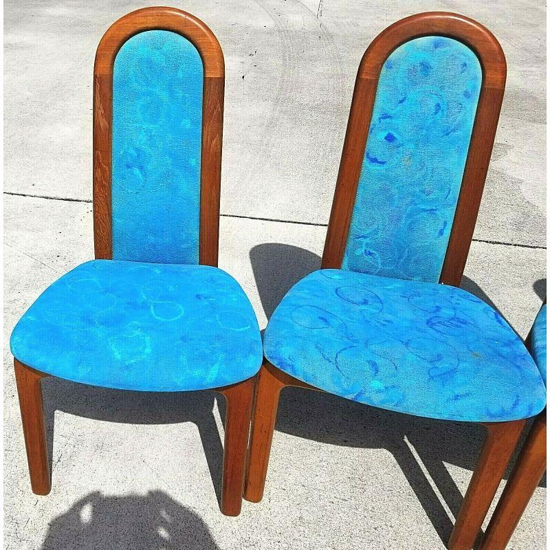Scandinavian Skovby Møbelfabrik Solid Teak Dining Chairs 