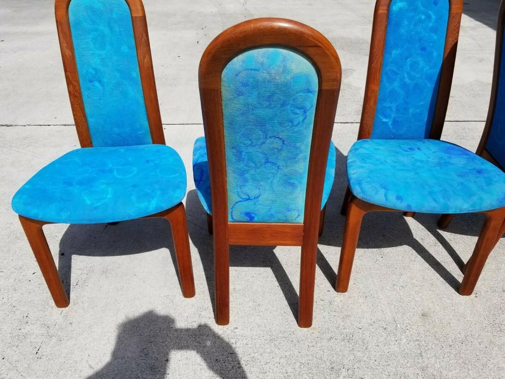 Skovby Møbelfabrik Solid Teak Dining Chairs Set of 5 For Sale 1
