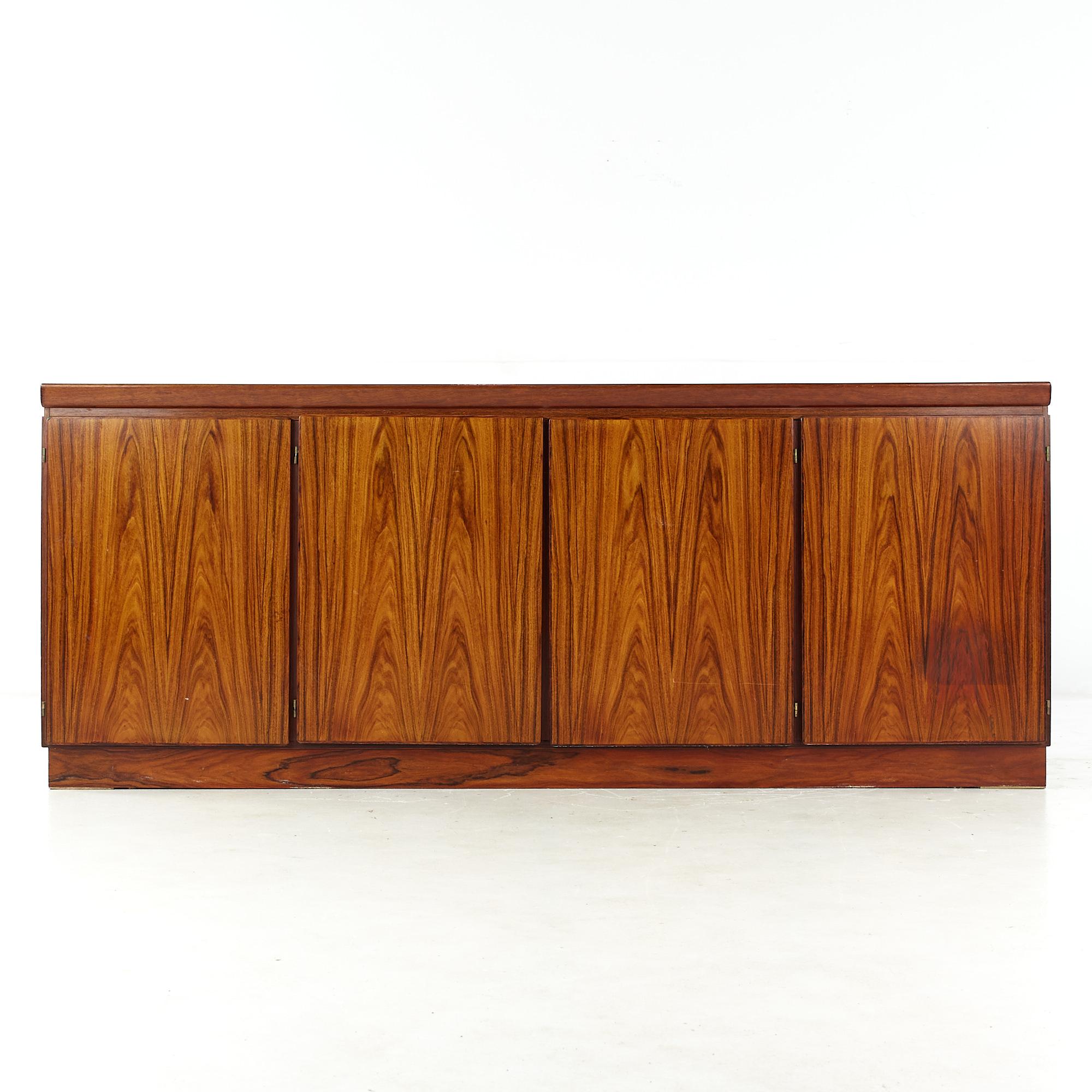 Late 20th Century Skovby Mid-Century Danish Rosewood Buffet and Hutch