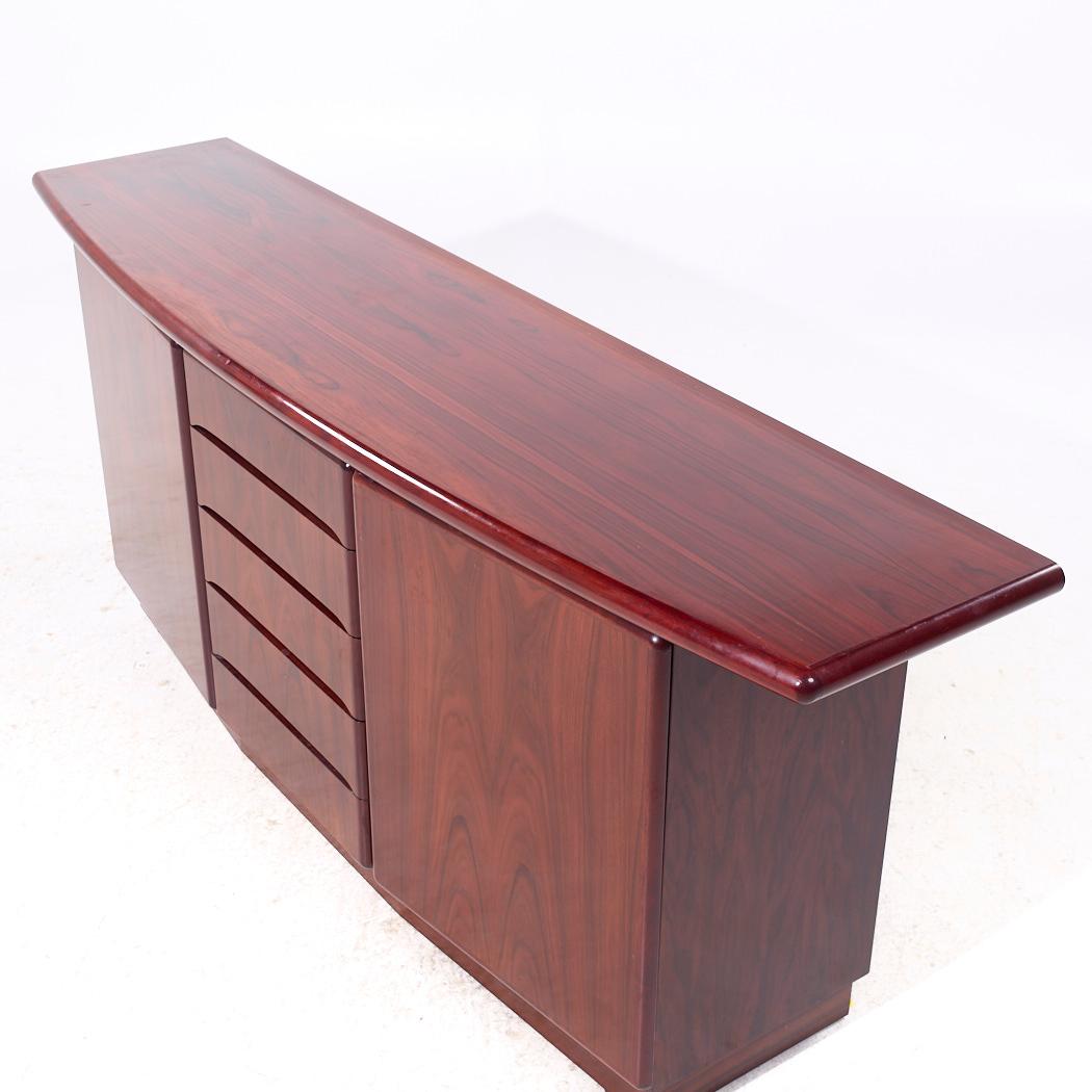 Skovby Mid Century Danish Rosewood Credenza For Sale 1