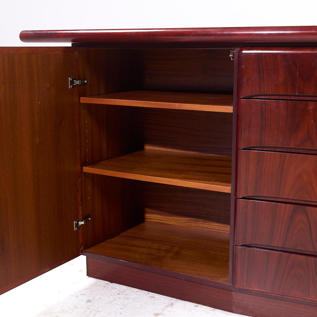 Skovby Mid Century Danish Rosewood Credenza For Sale 3