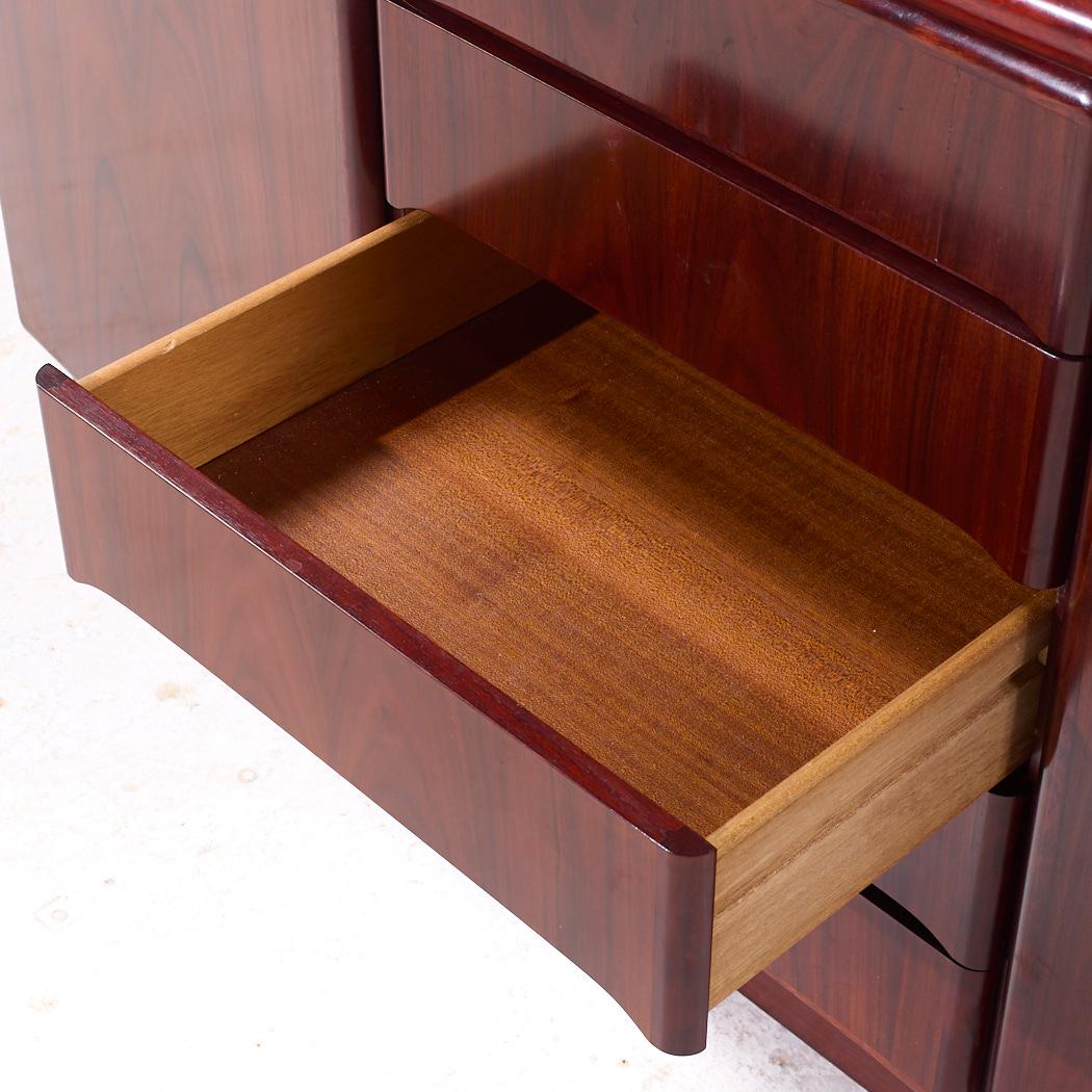 Skovby Mid Century Danish Rosewood Credenza For Sale 4
