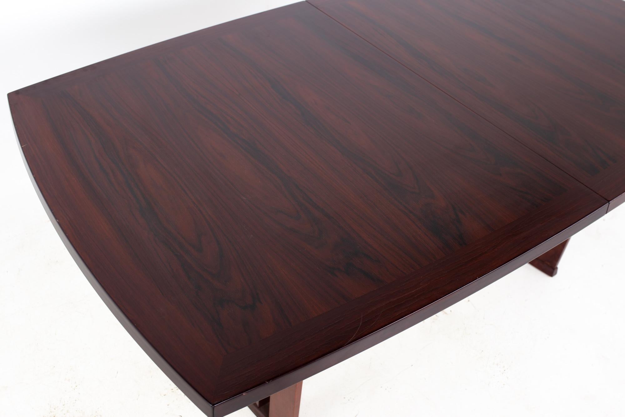 Late 20th Century Skovby Mid Century Rosewood Dining Table