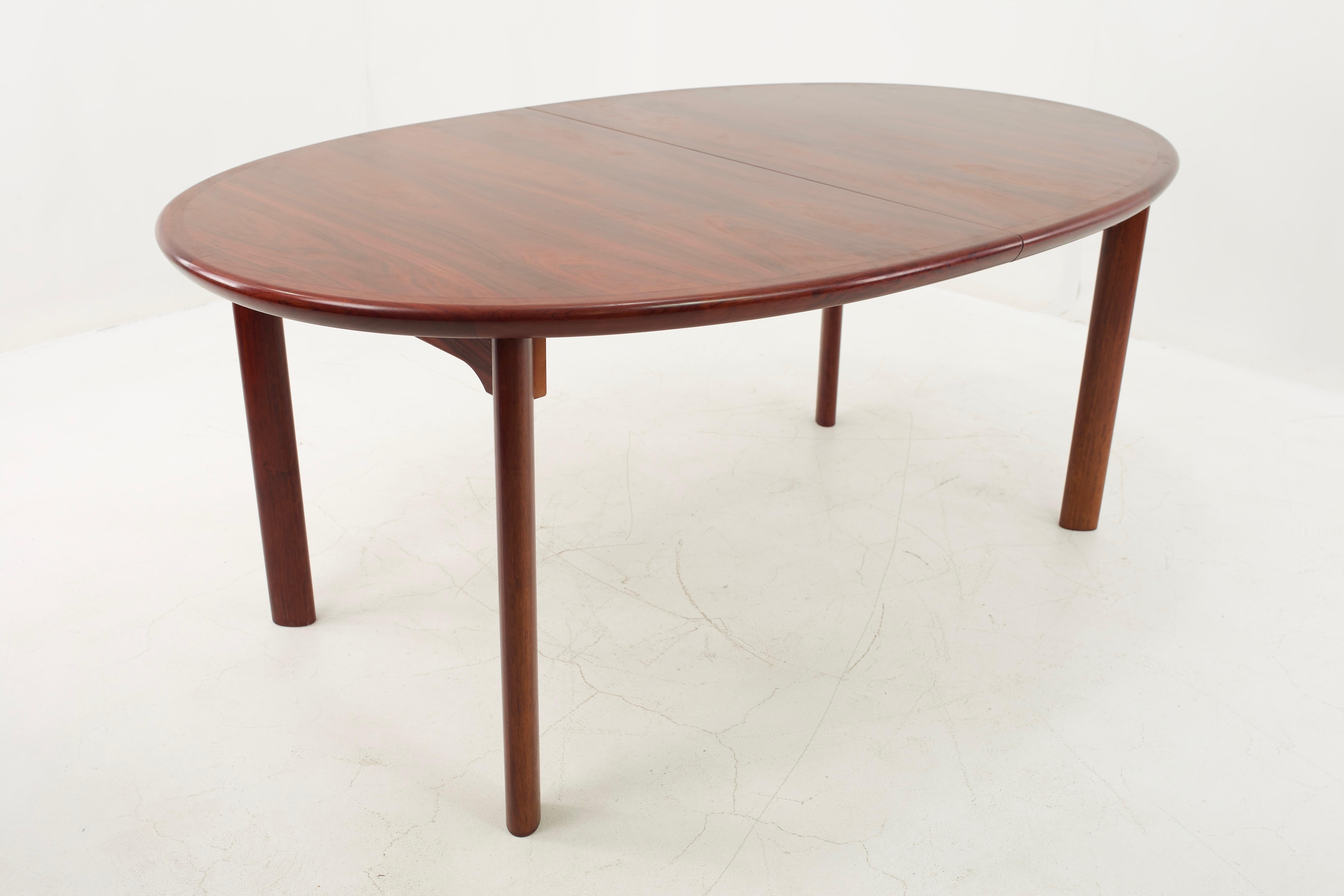 Mid-Century Modern Skovby Mid Century Rosewood Dining Table with 3 Leaves