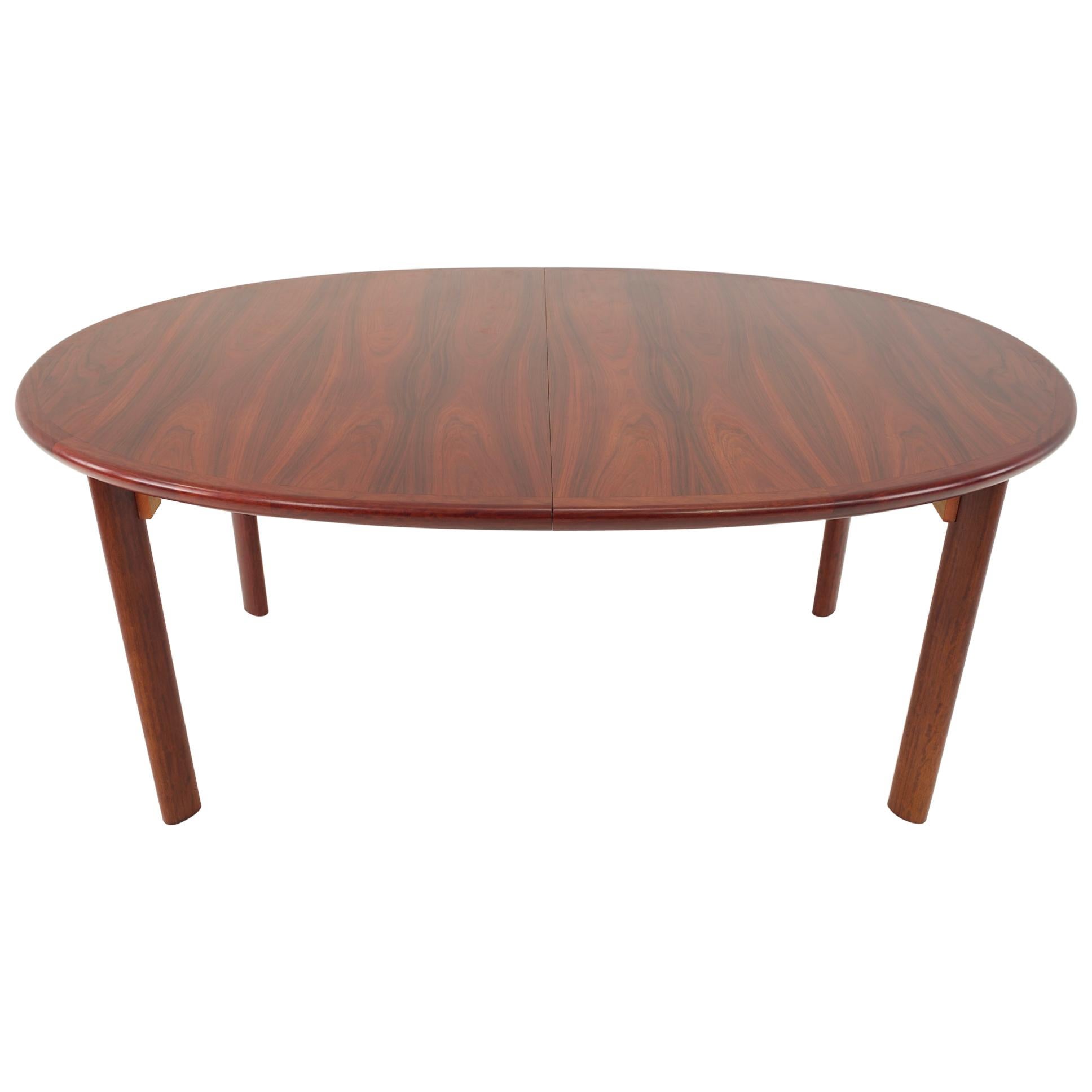 Skovby Mid Century Rosewood Dining Table with 3 Leaves