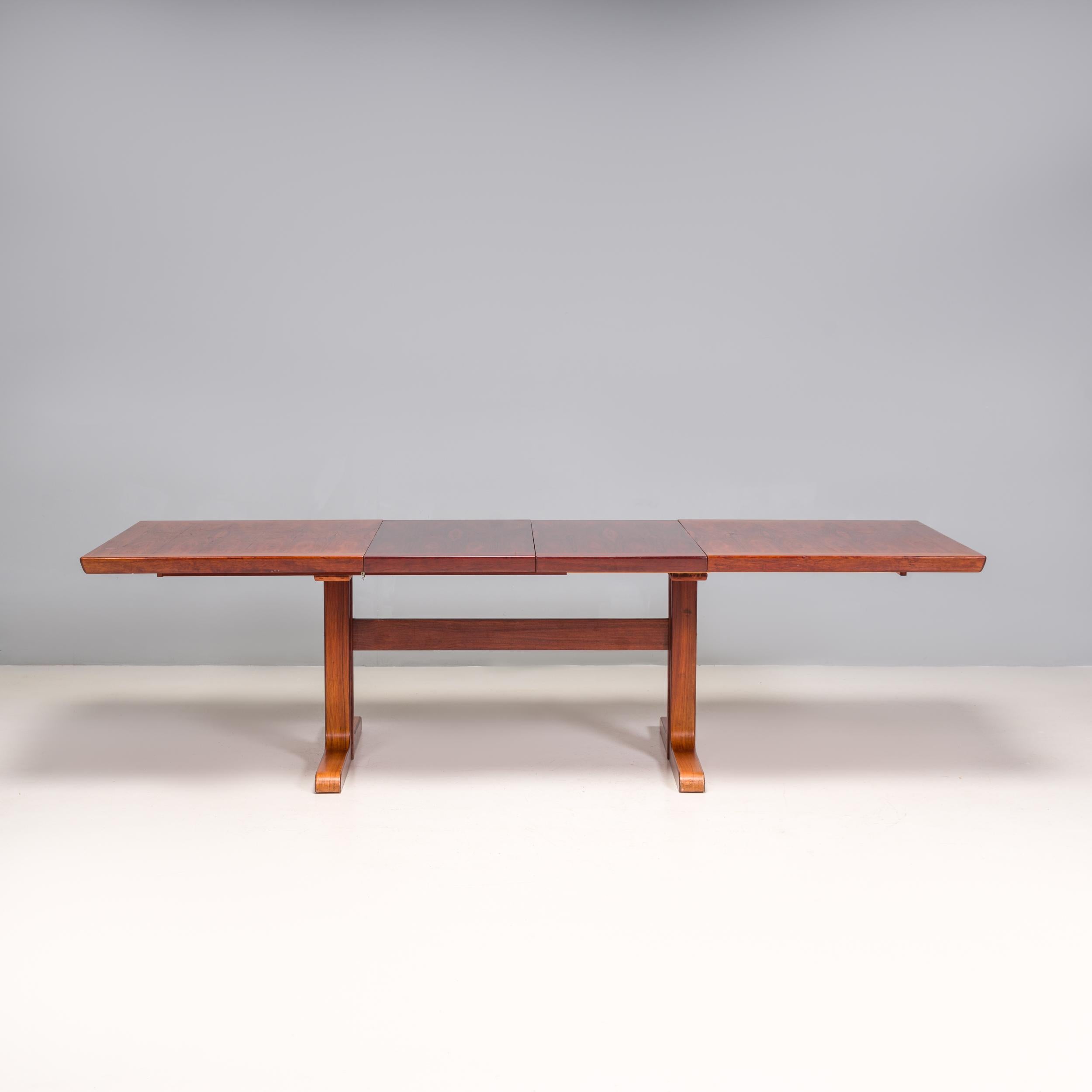 Mid-Century Modern Danish Skovby Møbelfabrik Mid Century Rosewood Extendable Dining Table