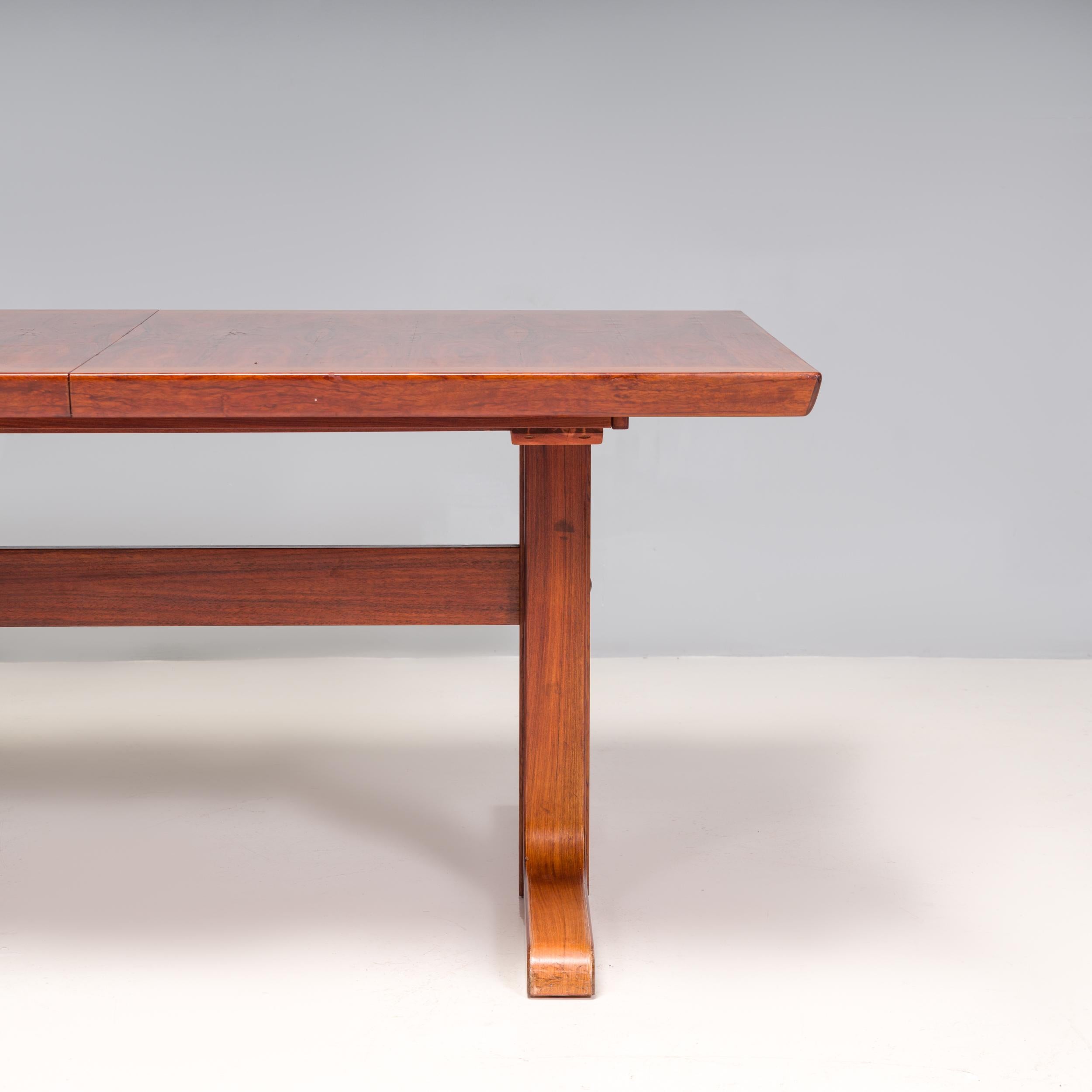 Danish Skovby Møbelfabrik Mid Century Rosewood Extendable Dining Table In Good Condition In London, GB