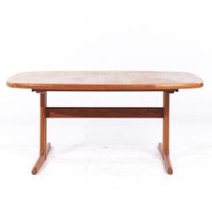 Skovby Mid Century Teak Hidden Leaf Dining Table with 2 Leaves