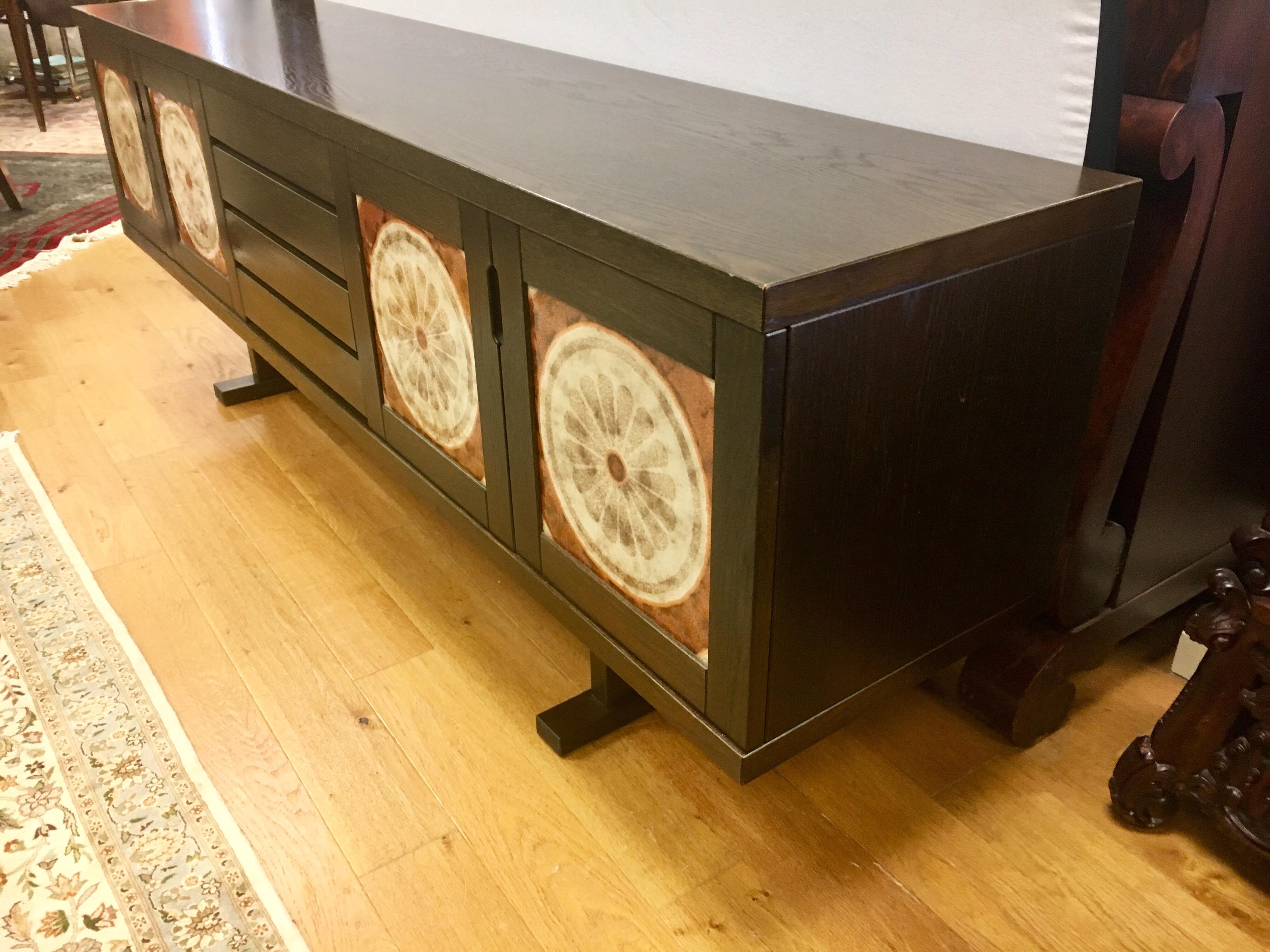Gangso Mobler Poul H. Poulsen Designed Danish Modern Art Tile Credenza Buffet 1
