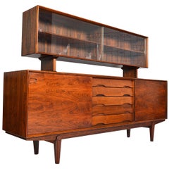 Skovby Model 65 Rosewood Credenza with Hutch