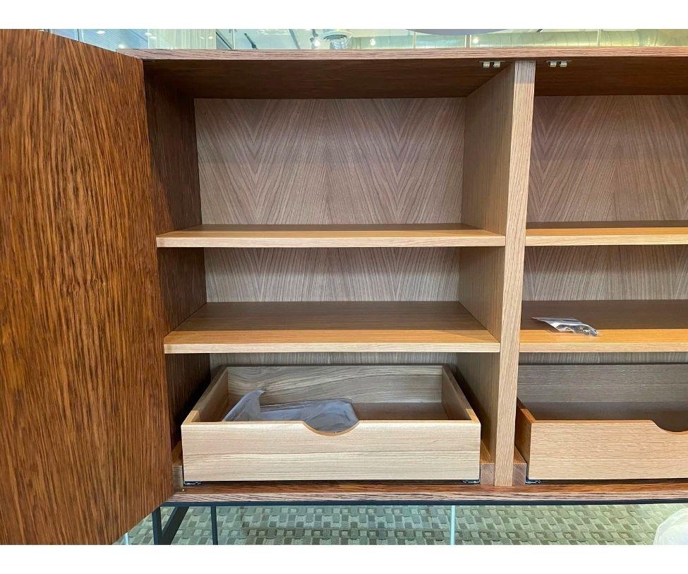 Floor Sample Skram Piedmont Cabinet in English Brown Oak In Excellent Condition In Boston, MA