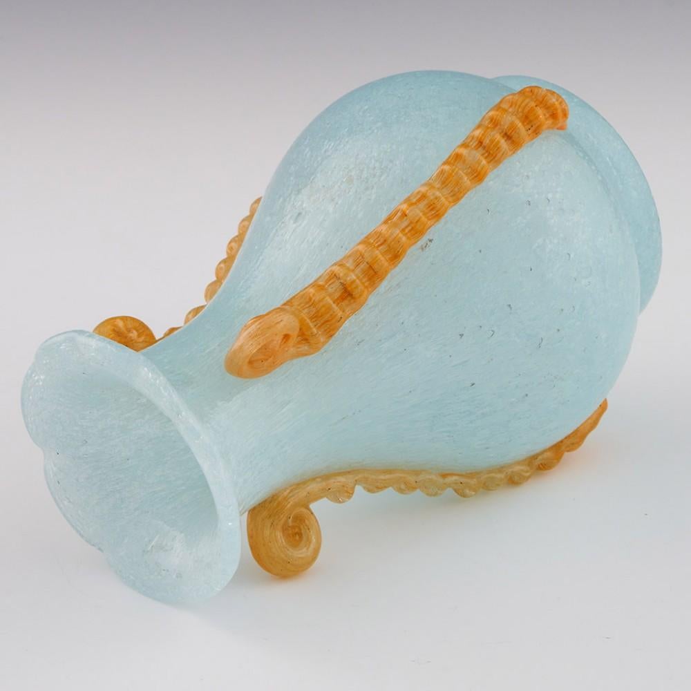 Jarrón de cristal antiguo Skrdlovice Diseñado por Emmanuel Beranek 1946 Checo en venta