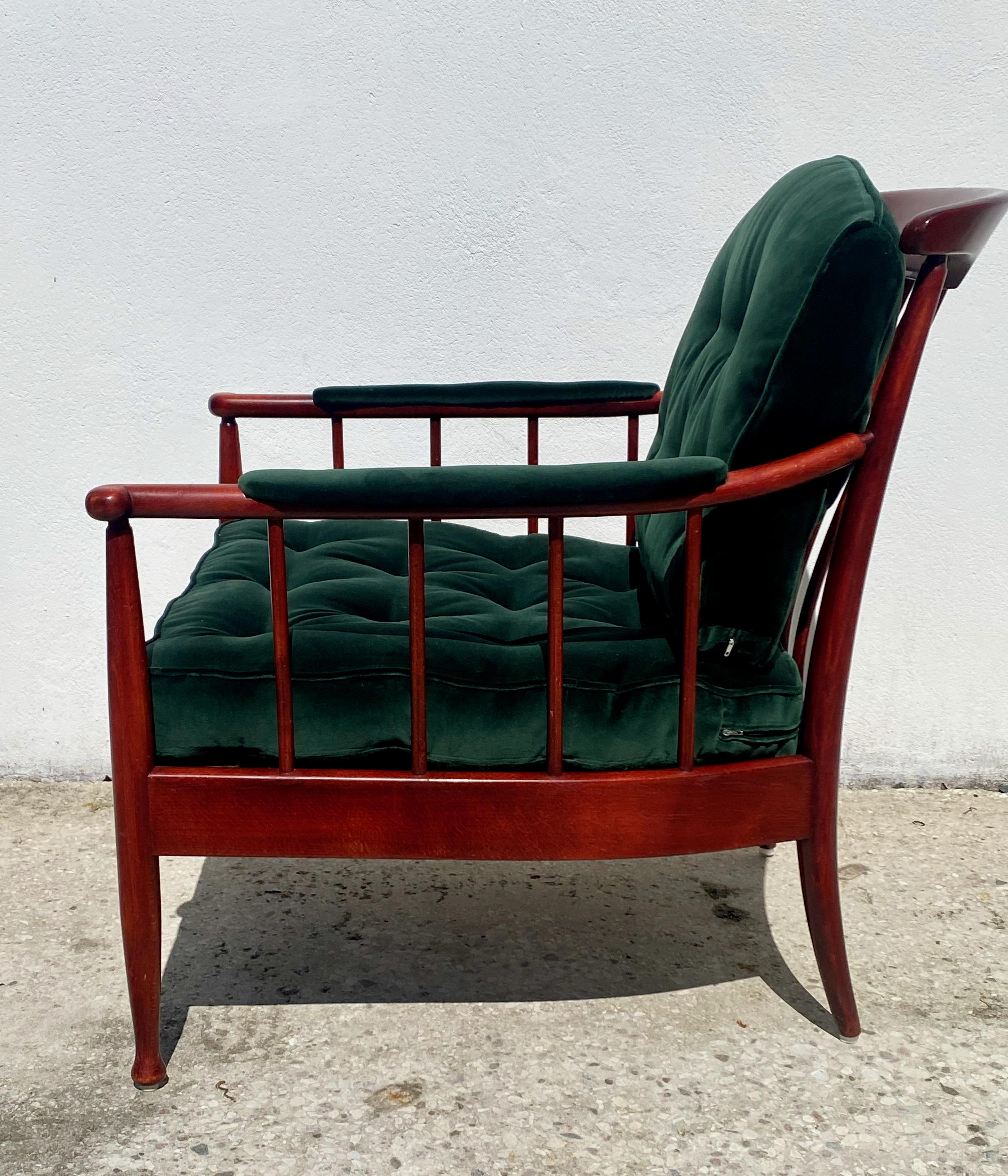 Beech ”Skrindan” armchairs by Kerstin Hörlin Holmquist for OPE furniture Sweden For Sale