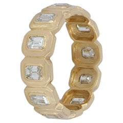 Anello con motivo a teschio in oro giallo massiccio 14k, con diamante bianco autentico H/Si