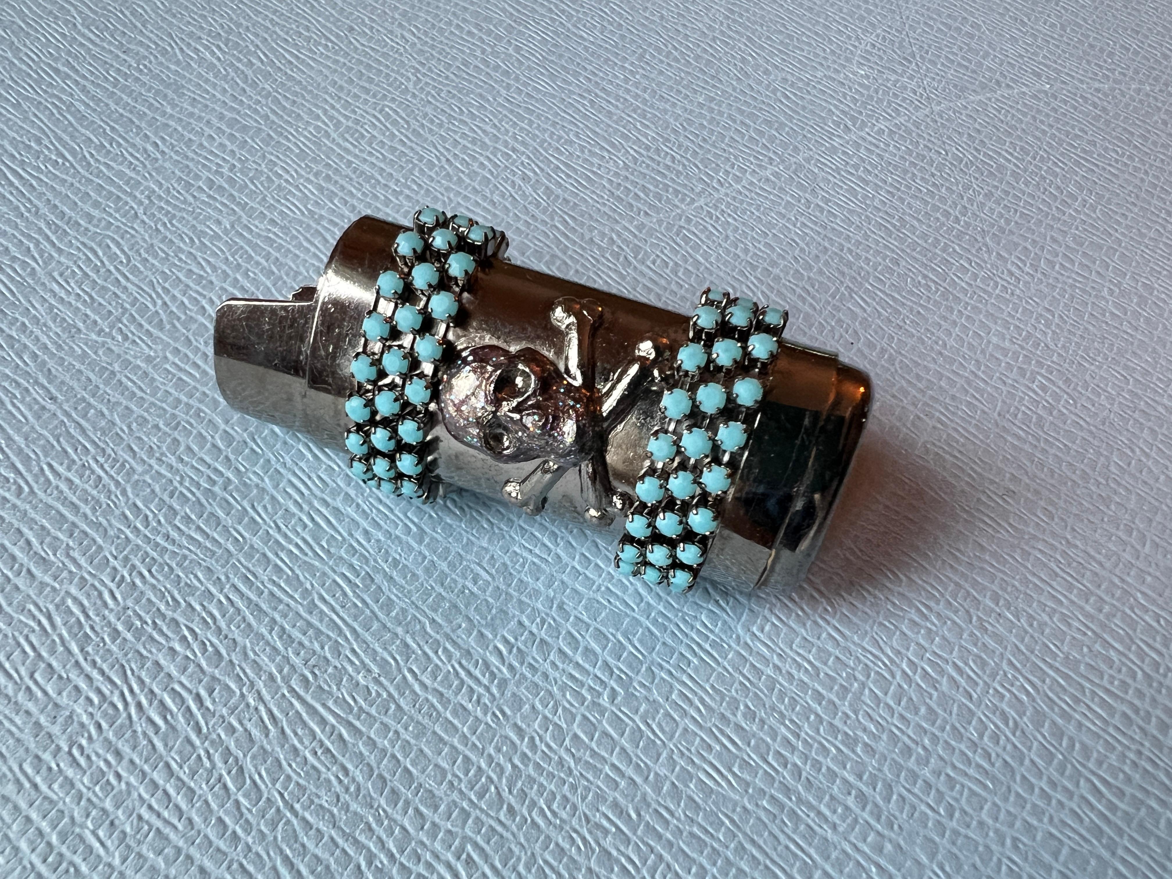 Skull Bone Light Holder Ruthenium Vintage For Sale 1