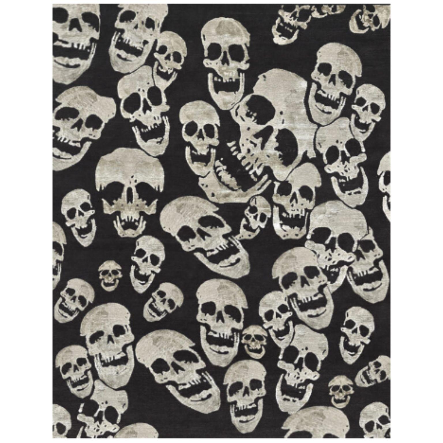 SKULL & BONES 200 rug by Illulian
Dimensions: D300 x H200 cm 
Materials: wool 50%, silk 50%
Variations available and prices may vary according to materials and sizes. 

Illulian, historic and prestigious rug company brand, internationally