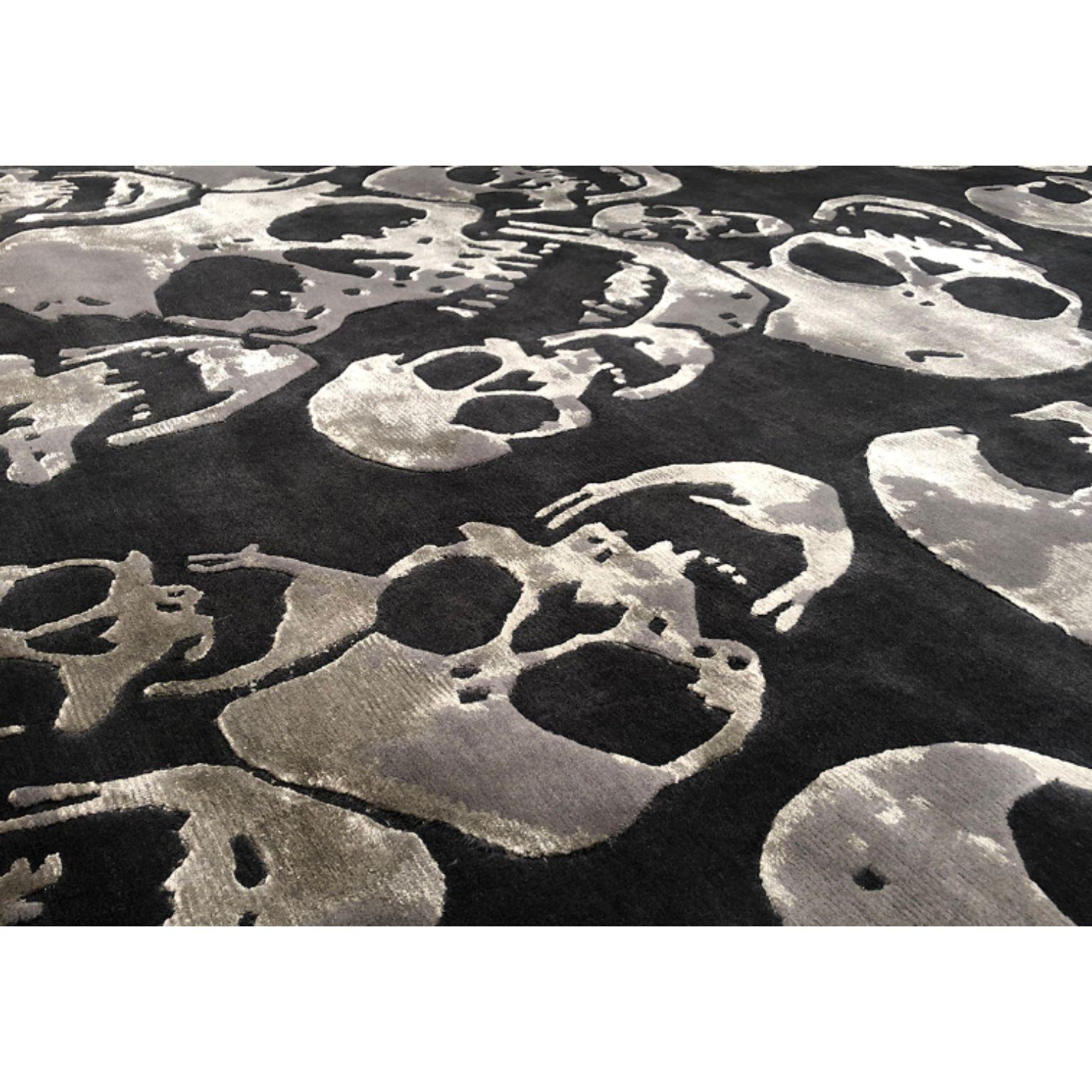 Post-Modern Skull & Bones 200 Rug by Illulian For Sale