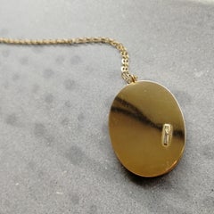 Skull Cameo Dangling Oval Earring in 18 Carat Gold from Iosselliani