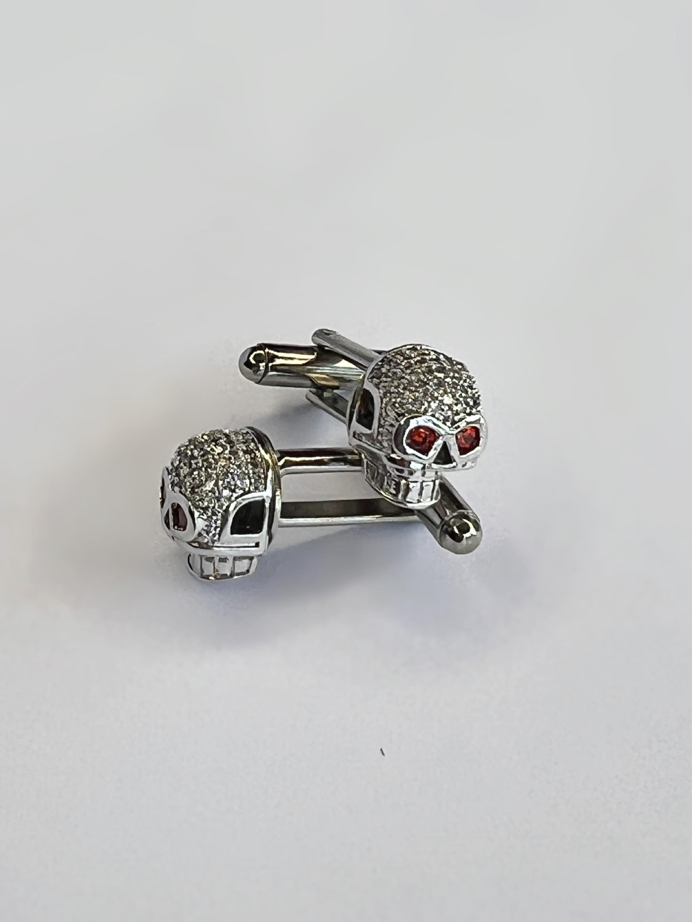 Gemelli con teschio e cristalli Swarovski In condizioni Nuovo in vendita a BOGOTÁ, CO