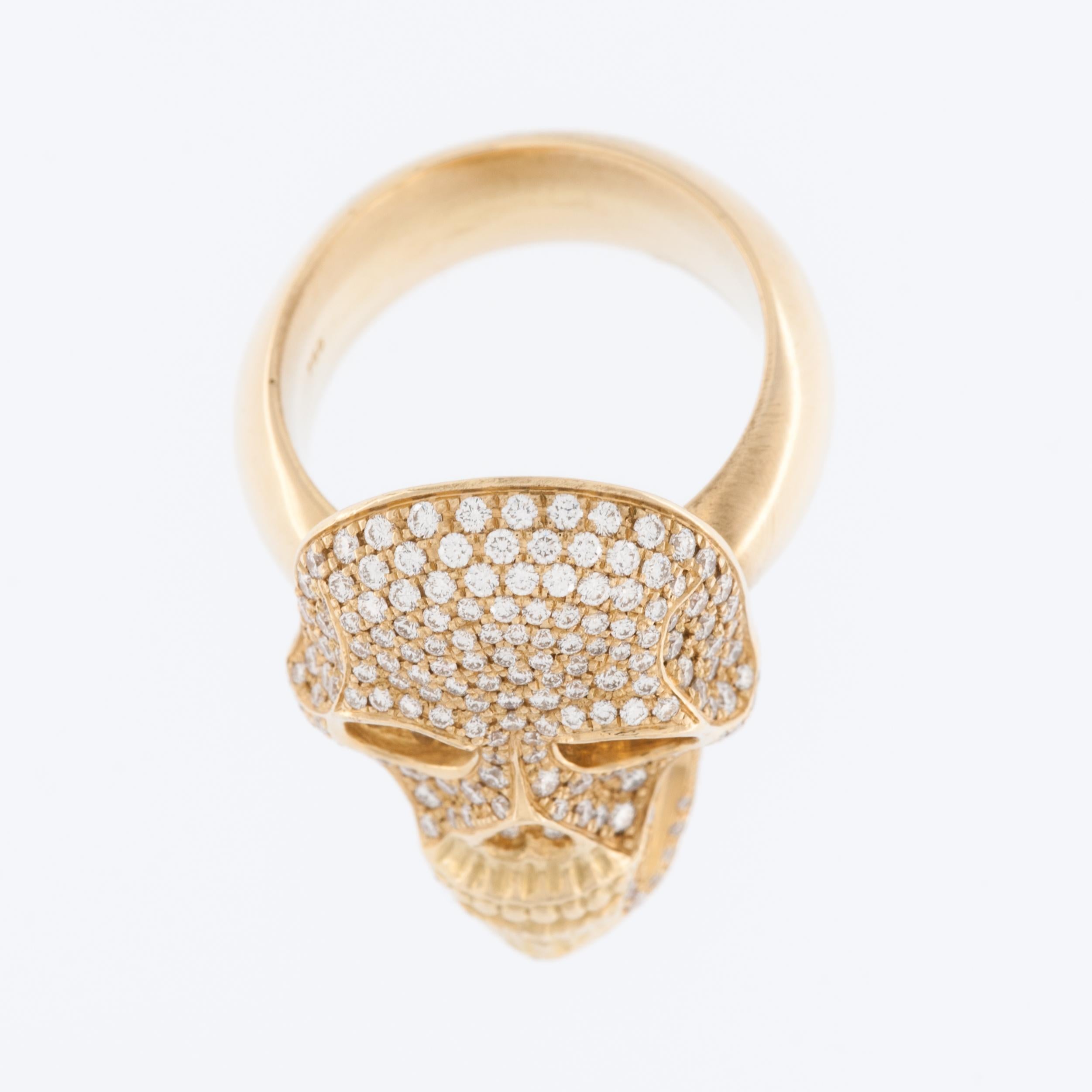 skull diamond ring