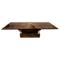 Skull Dining Table in Reclaimed Wood, Designed and Handcrafted by Rafael Calvo