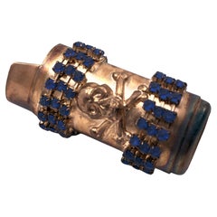 Calavera Portalámpara Cristales de Cobre Bue - Vintage - 2008