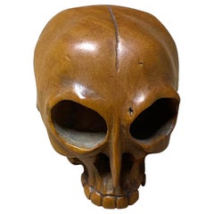 Skull Netsuke, Boxwood, Japan, 19th Century