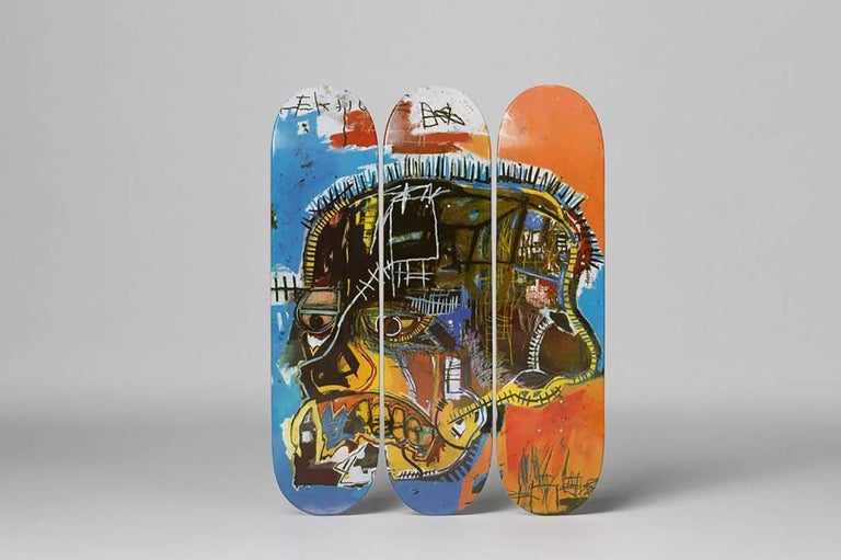 Belgian Skull Skateboard Decks After Jean-Michel Basquiat For Sale