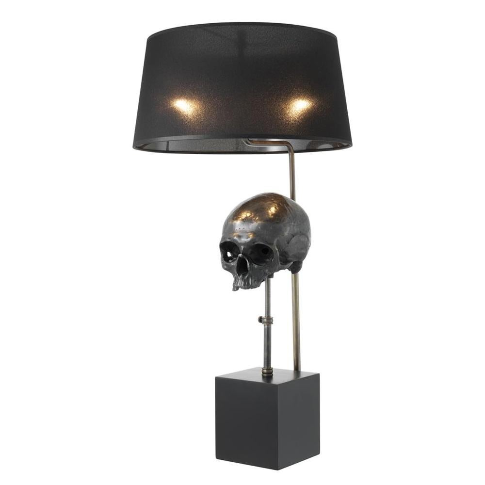 black skull lamp
