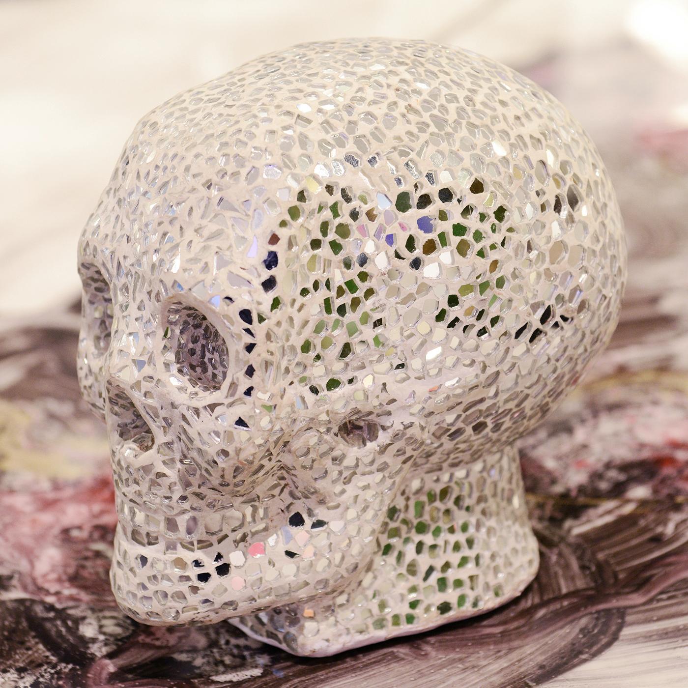 French Skull Vanity Sadhu Medium Sculpture For Sale