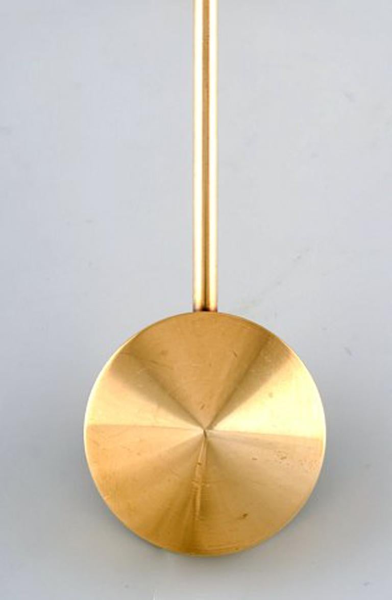 Skultuna, Sweden, A Set of 12 Brass Candlesticks, Pierre Forsell In Excellent Condition In Copenhagen, DK