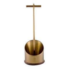 Skultuna, Sweden, Rare Brass Bottle Holder, Swedish Design, 1960s