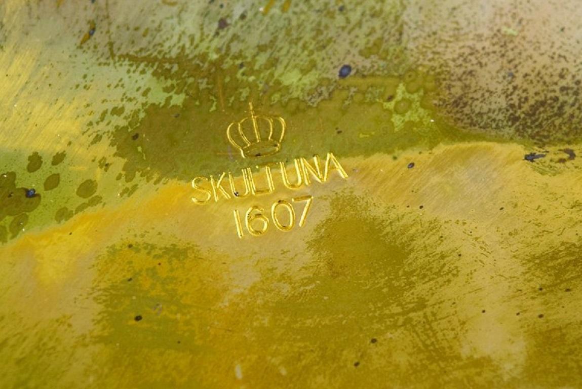 Skultuna, Sweden, Six Brass Cover Plates, 1960s In Excellent Condition For Sale In Copenhagen, DK
