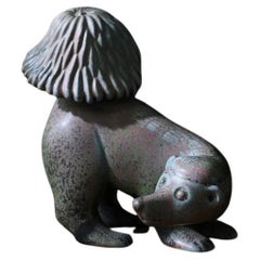 Skunk Figurine in Ceramic by Gunnar Nylund