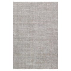 Sky, 10 x 14 Ft Hand-Loomed Solid Rug, 100% New Zealand Wool, Taupe