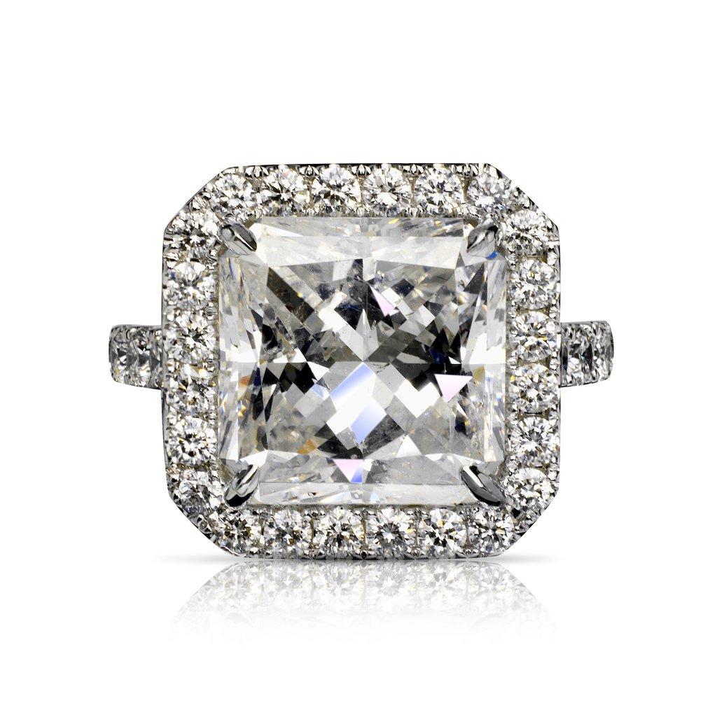 7 carat radiant cut diamond ring