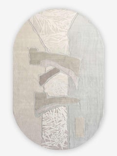 Sky Arc Neutral hand knotted Rug by Eskayel