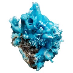 Spécimen d'aragonite bleu ciel - Wenshan Mine, Chine