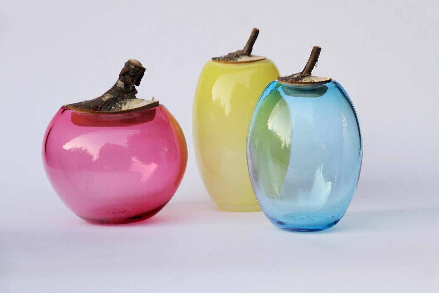 Organique Bol à branches bleu ciel, Pia Wüstenberg en vente
