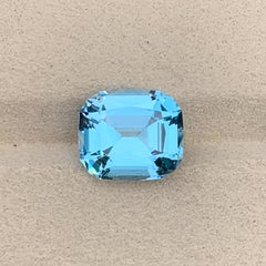 Sky Blue Brazilian Topaz Cushion Cut Gemstone for Ring & Pendant Jewelry 12mm