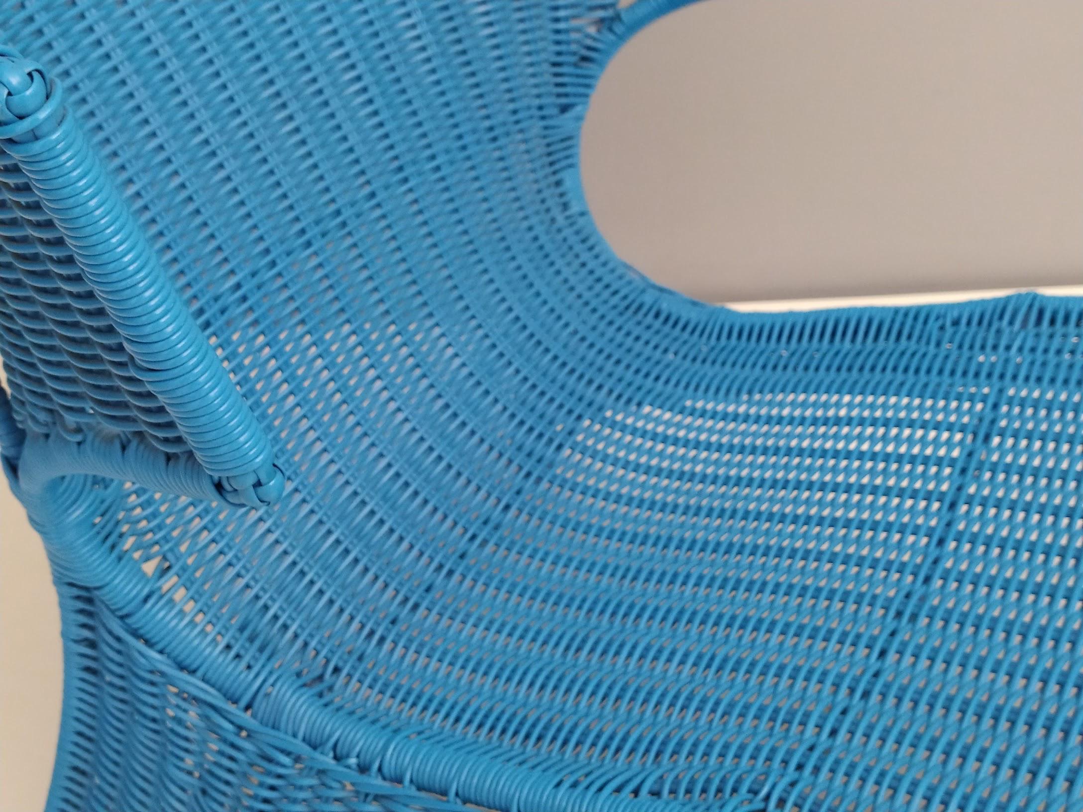 Sky Blue Low Longue Chair By Monika Mudler for IKEA, 2001 For Sale 4
