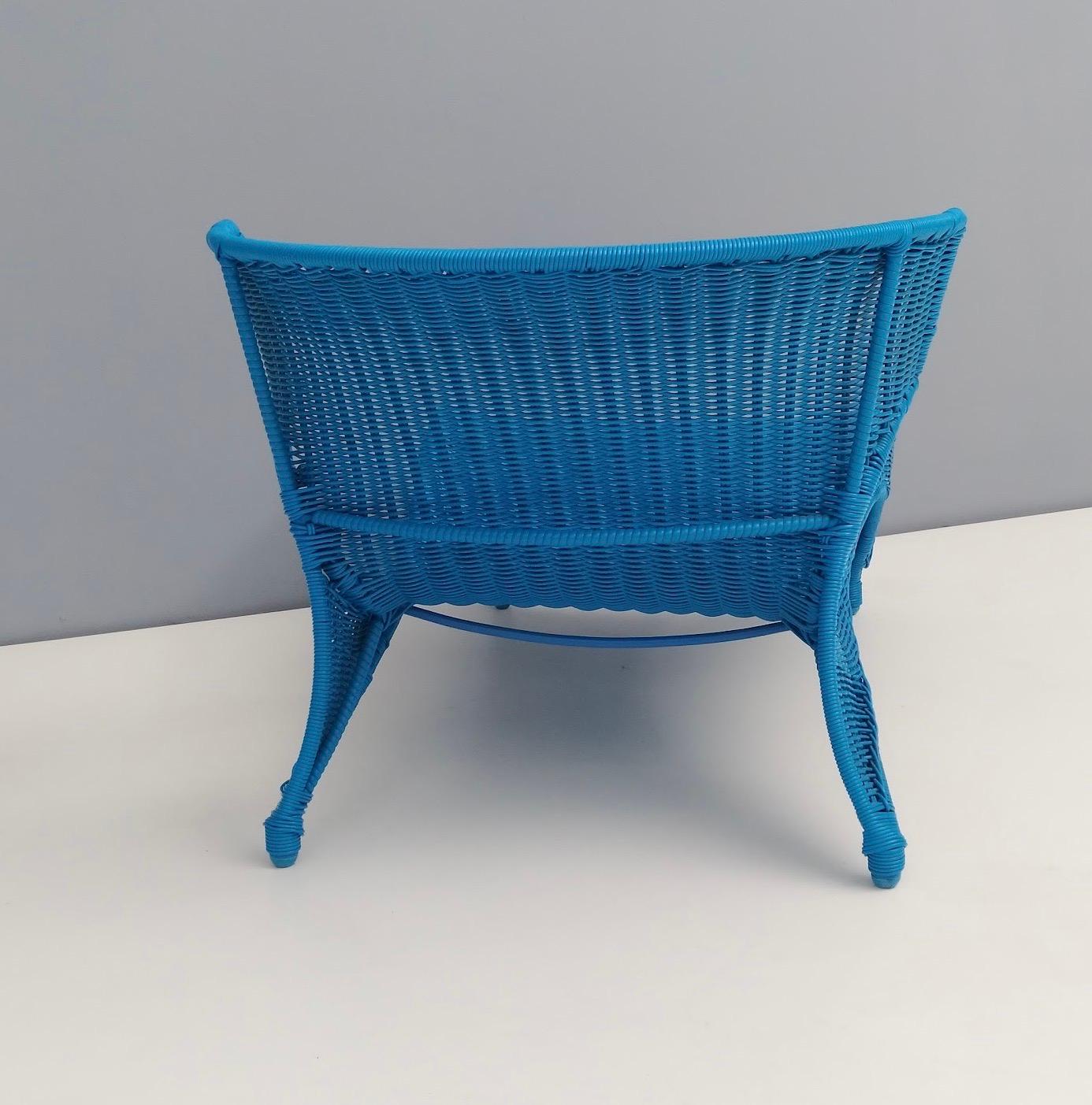 Sky Blue Low Longue Chair By Monika Mudler for IKEA, 2001 For Sale 2
