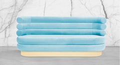 Sky Blue Marshmallow Sofa "Royal Stranger"