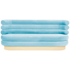 Sky Blue Marshmallow Sofa "Royal Stranger"