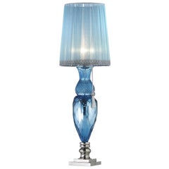 Lampe de bureau miroir bleu ciel